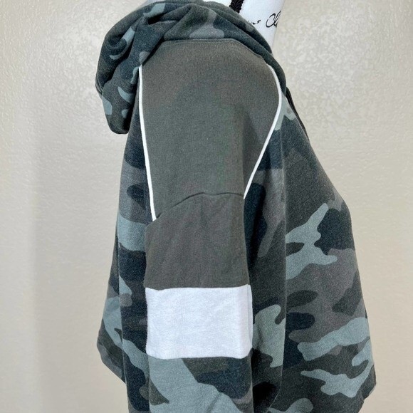 Aeropostale green camo hoodie long sleeve sweatshirt size L - Picture 7 of 11